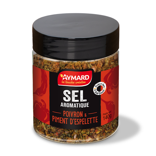 Sel aromatique - Poivron & Piment d'Espelette